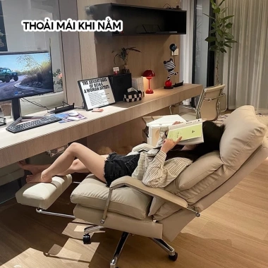 Ghế Văn Phòng Cao Cấp M223 - Gác Chân, Xoay 360°, Êm Ái Thoải Mái, Giá 4,044,500₫