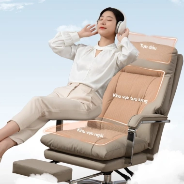 Ghế Văn Phòng Cao Cấp M223 - Gác Chân, Xoay 360°, Êm Ái Thoải Mái, Giá 4,044,500₫ 9 Ghế Văn Phòng Cao Cấp M223 - Gác Chân, Xoay 360°, Êm Ái Thoải Mái, Giá 4,044,500₫ 9