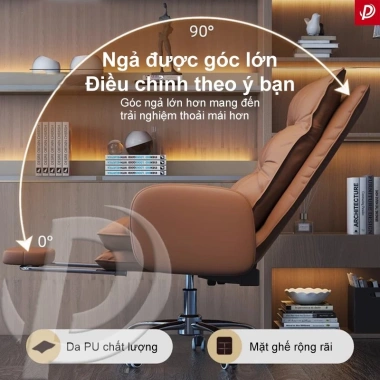 Ghế Văn Phòng Cao Cấp Xoay Da PU Sang Trọng - Điều Chỉnh Độ Cao, Giá 1.399.000₫ 4 Ghế Văn Phòng Cao Cấp Xoay Da PU Sang Trọng - Điều Chỉnh Độ Cao, Giá 1.399.000₫ 4