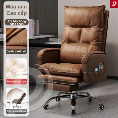 Ghế Văn Phòng Cao Cấp Xoay Da PU Sang Trọng - Điều Chỉnh Độ Cao, Giá 1.399.000₫ 10 Ghế Văn Phòng Cao Cấp Xoay Da PU Sang Trọng - Điều Chỉnh Độ Cao, Giá 1.399.000₫ 10