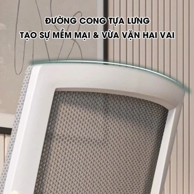 Ghế văn phòng chân quỳ lưng cao Pehouse - khung thép bền, lưới thoáng mát, giá 849.000đ 6