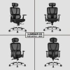 Ghế văn phòng công thái học Nghiafurniture Lumbar full lưới Wintex, piston class 4, giá 3,49 triệu 4