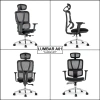 Ghế văn phòng công thái học Nghiafurniture Lumbar full lưới Wintex, piston class 4, giá 3,49 triệu 7