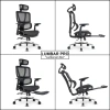 Ghế văn phòng công thái học Nghiafurniture Lumbar full lưới Wintex, piston class 4, giá 3,49 triệu 8