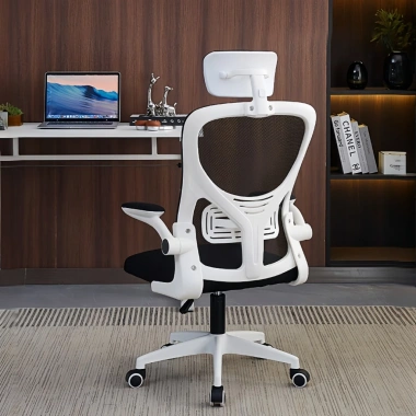 Ghế Văn Phòng Công Thái Học PTS01 Trắng-Đen - Chống Mỏi Lưng Dễ Lắp Ráp Giá 719.000₫ 4