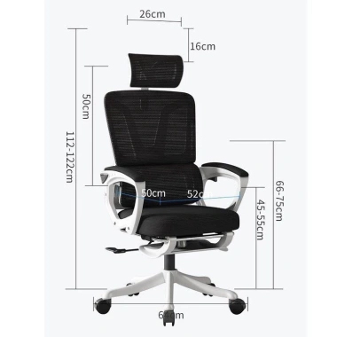 Ghế Văn Phòng CTH-26 Công Thái Học - Tựa Đầu, Gác Chân, Ngả Lưng 130 độ Giá 1.21 Triệu 5