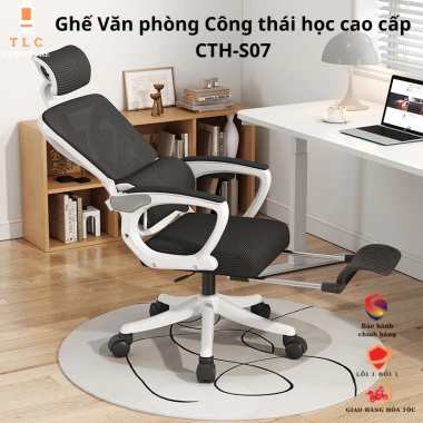 Ghế Văn Phòng CTH-26 Công Thái Học - Tựa Đầu, Gác Chân, Ngả Lưng 130 độ Giá 1.21 Triệu 8