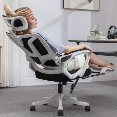 Ghế Văn Phòng CTH-26 Công Thái Học - Tựa Đầu, Gác Chân, Ngả Lưng 130 độ Giá 1.21 Triệu 9