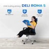 Ghế văn phòng Deli Roma QUI PHÚC - chắc chắn, tiện lợi, nâng hạ thoải mái, xoay 360 độ linh hoạt 5