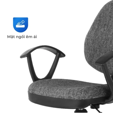 Ghế văn phòng Dona QUI PHÚC gác tay hiện đại xoay 360 độ linh hoạt, chắc chắn, tiện lợi - Giá 683.060 VND 5 Ghế văn phòng Dona QUI PHÚC gác tay hiện đại xoay 360 độ linh hoạt, chắc chắn, tiện lợi - Giá 683.060 VND 5