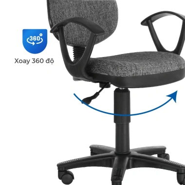 Ghế văn phòng Dona QUI PHÚC gác tay hiện đại xoay 360 độ linh hoạt, chắc chắn, tiện lợi - Giá 683.060 VND