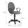 Ghế văn phòng Dona QUI PHÚC lưng liền, gác tay, xoay 360 độ, công thái học, dễ lắp đặt - Giá chỉ 759.320 VND 7