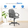 Ghế văn phòng Dona QUI PHÚC lưng trung, xoay 306 độ, nệm êm ái, chắc chắn - Giá chỉ 1.002.040đ 3
