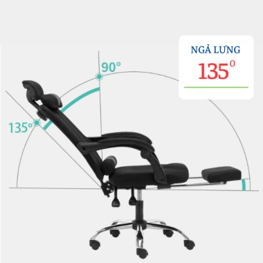 Ghế văn phòng FUJIKO 8.600 - Ngả lưng 3 chế độ, gác chân, gối lưng - 999.000đ 3 Ghế văn phòng FUJIKO 8.600 - Ngả lưng 3 chế độ, gác chân, gối lưng - 999.000đ 3