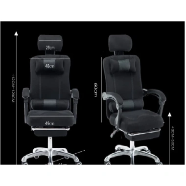Ghế văn phòng & gaming xoay 360, gối lưng, gối đầu, gác chân êm ái, thoải mái 989.000đ