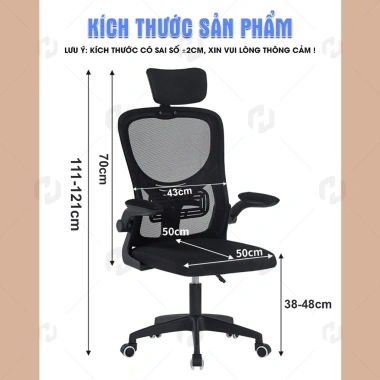 Ghế Văn Phòng Giá Rẻ HTD V1 Lưới 3D Thoáng Khí, Tựa Lưng Ôm Sát, Xoay Tiết Kiệm 585k