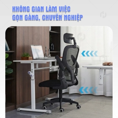 Ghế Văn Phòng Giá Rẻ HTD V1 Lưới 3D Thoáng Khí, Tựa Lưng Ôm Sát, Xoay Tiết Kiệm 585k