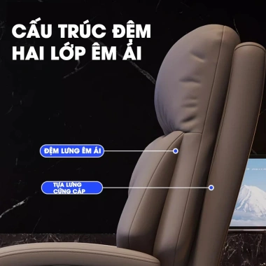 Ghế Văn Phòng Giám Đốc Ngả Lưng Tựa Chân Gaming - Bảo Hành 12 Tháng, Giá 2.719.000đ