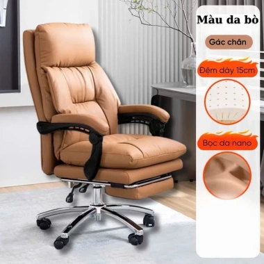 Ghế Văn Phòng Giám Đốc Ngả Lưng Tựa Chân Gaming - Bảo Hành 12 Tháng, Giá 2.719.000đ