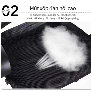 Ghế Văn Phòng KUKA Kiểu Chữ Hồi - Chắc, Êm Ái, Lưng Tựa Lưới Thoáng Khí, 198.000