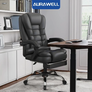Ghế Văn Phòng Thái Học AURAWELL gác chân - Chỉ 1.129.000₫, thoải mái họp dài