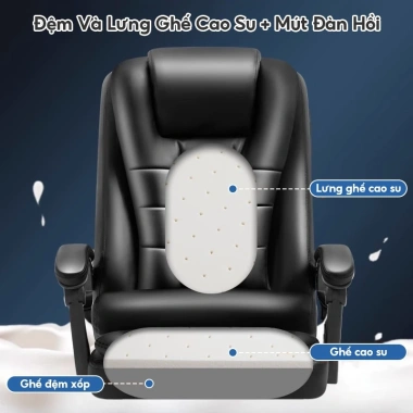 Ghế Văn Phòng Thái Học AURAWELL gác chân - Chỉ 1.129.000₫, thoải mái họp dài