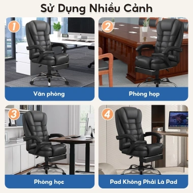Ghế Văn Phòng Thái Học AURAWELL gác chân - Chỉ 1.129.000₫, thoải mái họp dài 8 Ghế Văn Phòng Thái Học AURAWELL gác chân - Chỉ 1.129.000₫, thoải mái họp dài 8