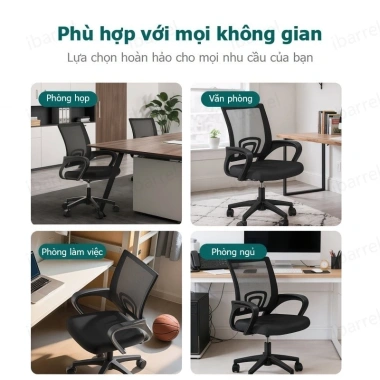 Ghế văn phòng Thái học bành mềm mại, thoáng khí, ổn định, chống trượt 389.000đ