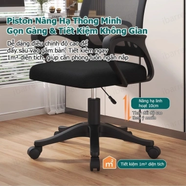 Ghế văn phòng Thái học bành mềm mại, thoáng khí, ổn định, chống trượt 389.000đ