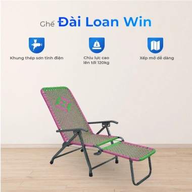 Ghế xếp gấp gọn Win QUI PHÚC - Lưng tựa đan dây, thoáng khí, gác chân, 489.540đ 2 Ghế xếp gấp gọn Win QUI PHÚC - Lưng tựa đan dây, thoáng khí, gác chân, 489.540đ 2