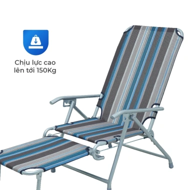Ghế xếp gọn Deli QUI PHÚC lưng lưới thoáng khí, gác chân, đa năng, giảm 20% 4 Ghế xếp gọn Deli QUI PHÚC lưng lưới thoáng khí, gác chân, đa năng, giảm 20% 4
