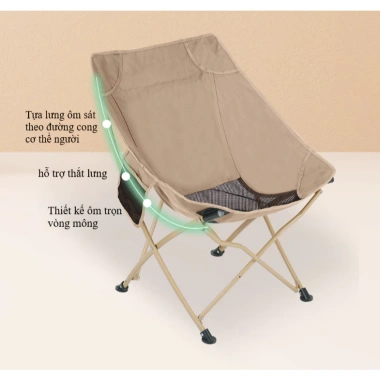 Ghế xếp gọn ngoài trời đa năng hình trăng sao - Gấp mini, tiện lợi, giá 231.200₫ 2