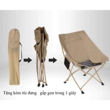 Ghế xếp gọn ngoài trời đa năng hình trăng sao - Gấp mini, tiện lợi, giá 231.200₫ 3