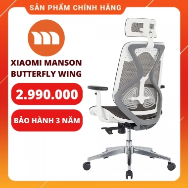 Ghế Xiaomi Manson Butterfly Wing – Xoay Công Thái Học, Bảo Hành 3 Năm