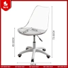 Ghế xoay acrylic trong suốt đệm dày, thấm hút, độ hàn cao - Giá ưu đãi 529k 5