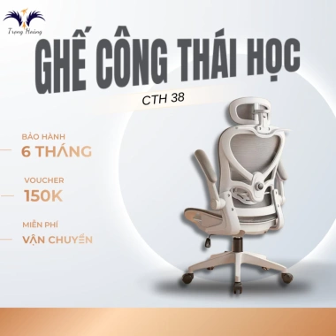 Ghế Xoay Công Thái Học CTH38 Full Lưới Gật Gù - Tay Gạt Nâng Hạ, Giá 1,480,000₫
