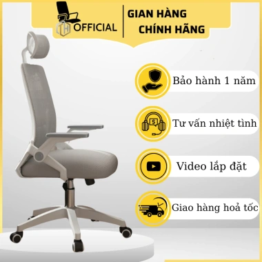 Ghế xoay công thái học đa năng, ghế game tựa lưng tựa đầu, giá 739.000đ
