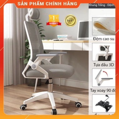Ghế xoay công thái học đa năng, ghế game tựa lưng tựa đầu, giá 739.000đ 2 Ghế xoay công thái học đa năng, ghế game tựa lưng tựa đầu, giá 739.000đ 2
