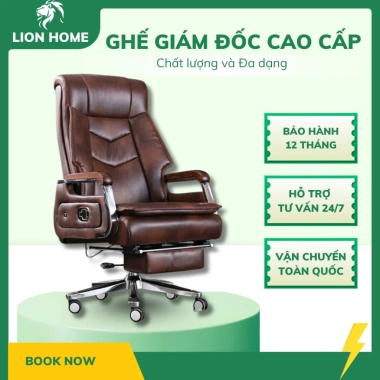 Ghế Xoay Giám Đốc Nhập Khẩu M141 - Đệm dày, ôm người, gác chân, chỉ 4,415,000 VND