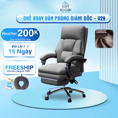 Ghế Xoay IDOBI-V29 Ngả Lưng Tựa Chân - Giám Đốc & Gaming, giảm giá 2.720.000 VND