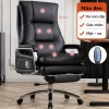 Ghế xoay massage 7 điểm bọc da bò cao cấp, đệm ngồi 2 lớp êm ái, bảo hành 2 năm 7