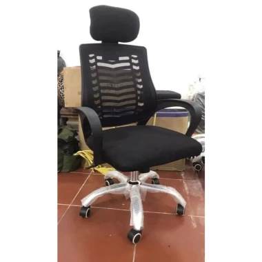 Ghế xoay văn phòng BO-02 tựa đầu, gật gù, đệm lưới thoáng mát - 599.000₫ 3