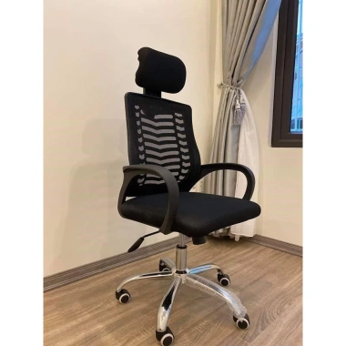 Ghế xoay văn phòng BO-02 tựa đầu, gật gù, đệm lưới thoáng mát - 599.000₫ 5