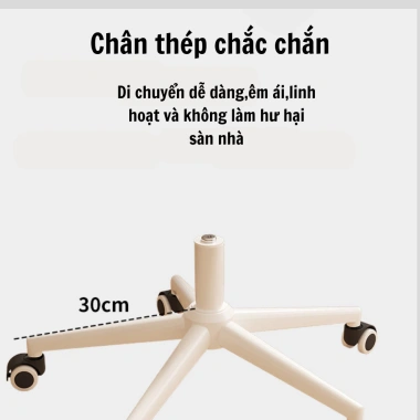 Ghế xoay văn phòng cao cấp da PU dày dặn, tựa lưng decor mẫu mới, giá 1.89 triệu