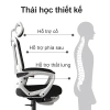 Ghế xoay văn phòng công thái học - Gaming ngả lưng, gác chân, tựa đầu êm ái, bảo vệ cột sống, ghế giám đốc 1.299.000₫ 4
