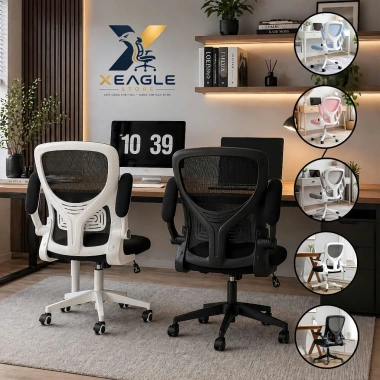 Ghế xoay văn phòng Công thái Học Mia02 tay gập, điều chỉnh 90°, xoay 360°, thư giãn học tập – Giá ưu đãi 534.000đ 2 Ghế xoay văn phòng Công thái Học Mia02 tay gập, điều chỉnh 90°, xoay 360°, thư giãn học tập – Giá ưu đãi 534.000đ 2