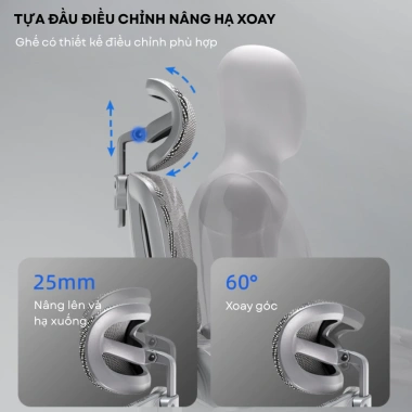 Ghế Xoay Văn Phòng CTH 97 Công Thái Học Lưới Thoáng Khí – Hỗ Trợ Cột Sống 3.599.000₫ 5