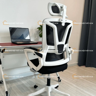 Ghế Xoay Văn Phòng CTH26 Công Thái Học Ngả Lưng Gật Gù, Tựa Đầu, Thiết Kế Hiện Đại Trẻ Trung - Giá 1,230,000₫