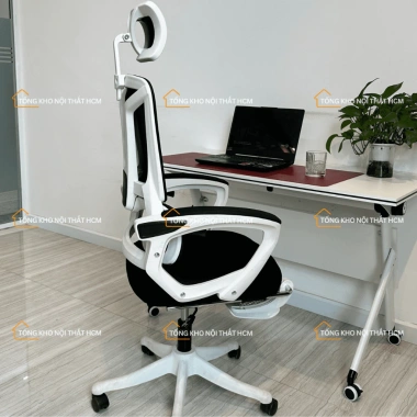 Ghế Xoay Văn Phòng CTH26 Công Thái Học Ngả Lưng Gật Gù, Tựa Đầu, Thiết Kế Hiện Đại Trẻ Trung - Giá 1,230,000₫