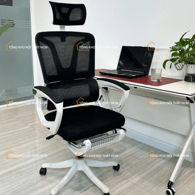 Ghế Xoay Văn Phòng CTH26 Công Thái Học Ngả Lưng Gật Gù, Tựa Đầu, Thiết Kế Hiện Đại Trẻ Trung - Giá 1,230,000₫